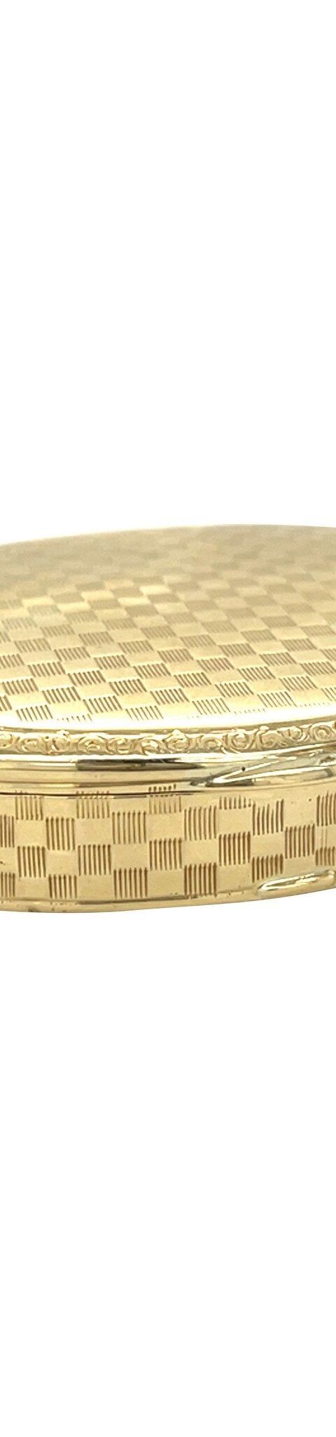 14K Gold Pill Box
